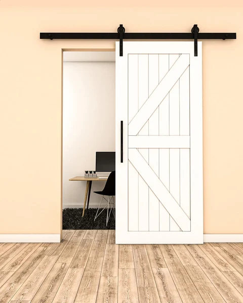 Single Barn Door – X Panel Design (Style 2) by Maderra Doors