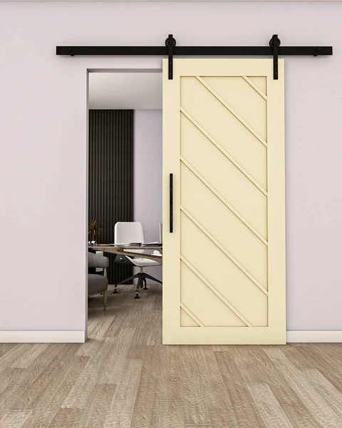 Single Barn Door – Chevron Panel (Style 3) by Maderra Doors