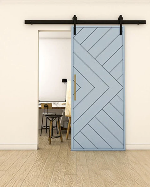 Single Barn Door – Modern Chevron (Style 6) by Maderra Doors