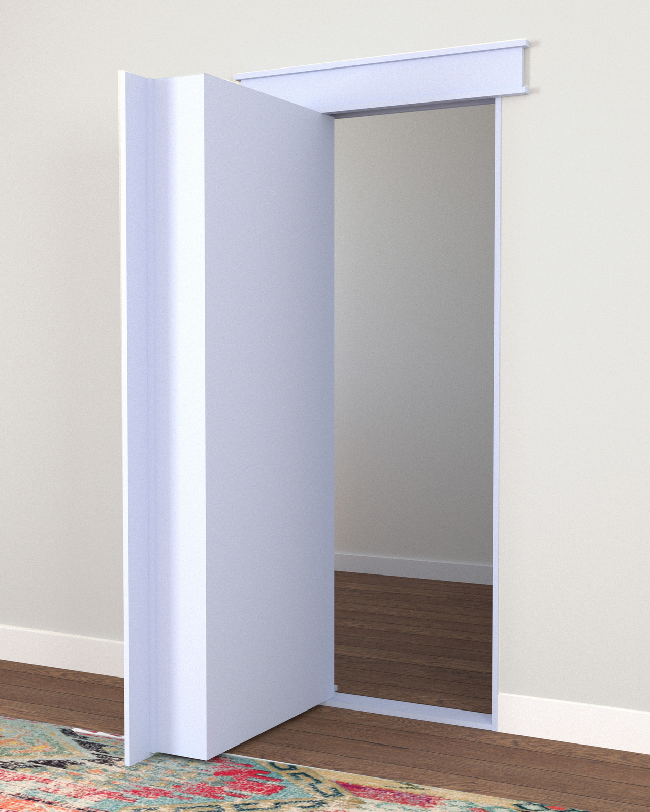 Single Hidden Bookcase Door – Upper Shelves & Base Cabinet (Style 3)