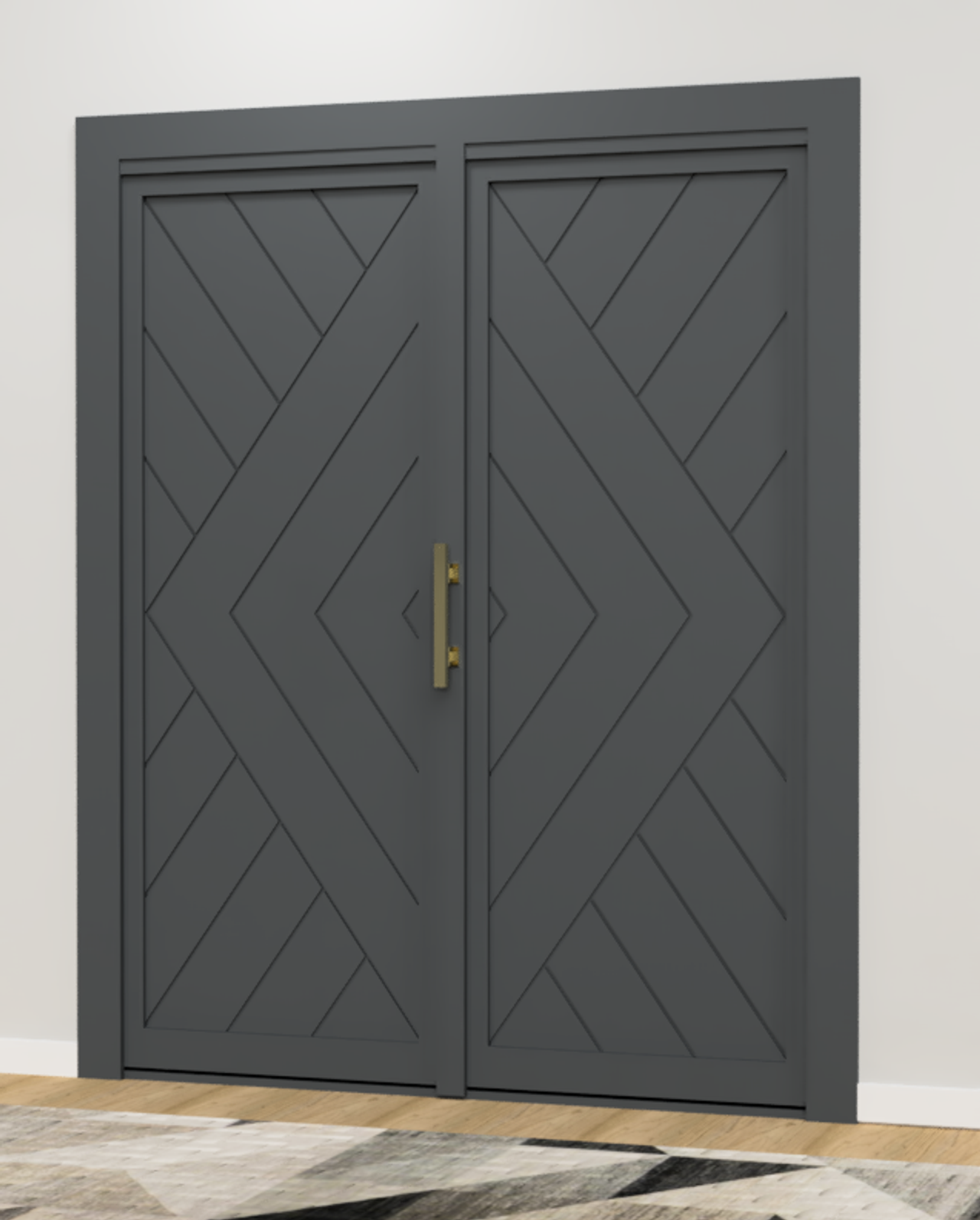 Double Kitchen Pantry Hidden Door (Style 6)