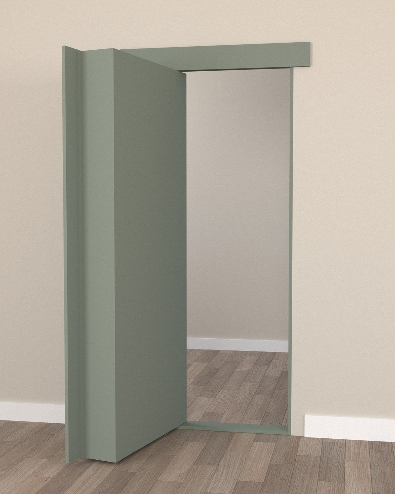 Single Hidden Bookcase Door – Contemporary Shelf Cabinet (Style 5)