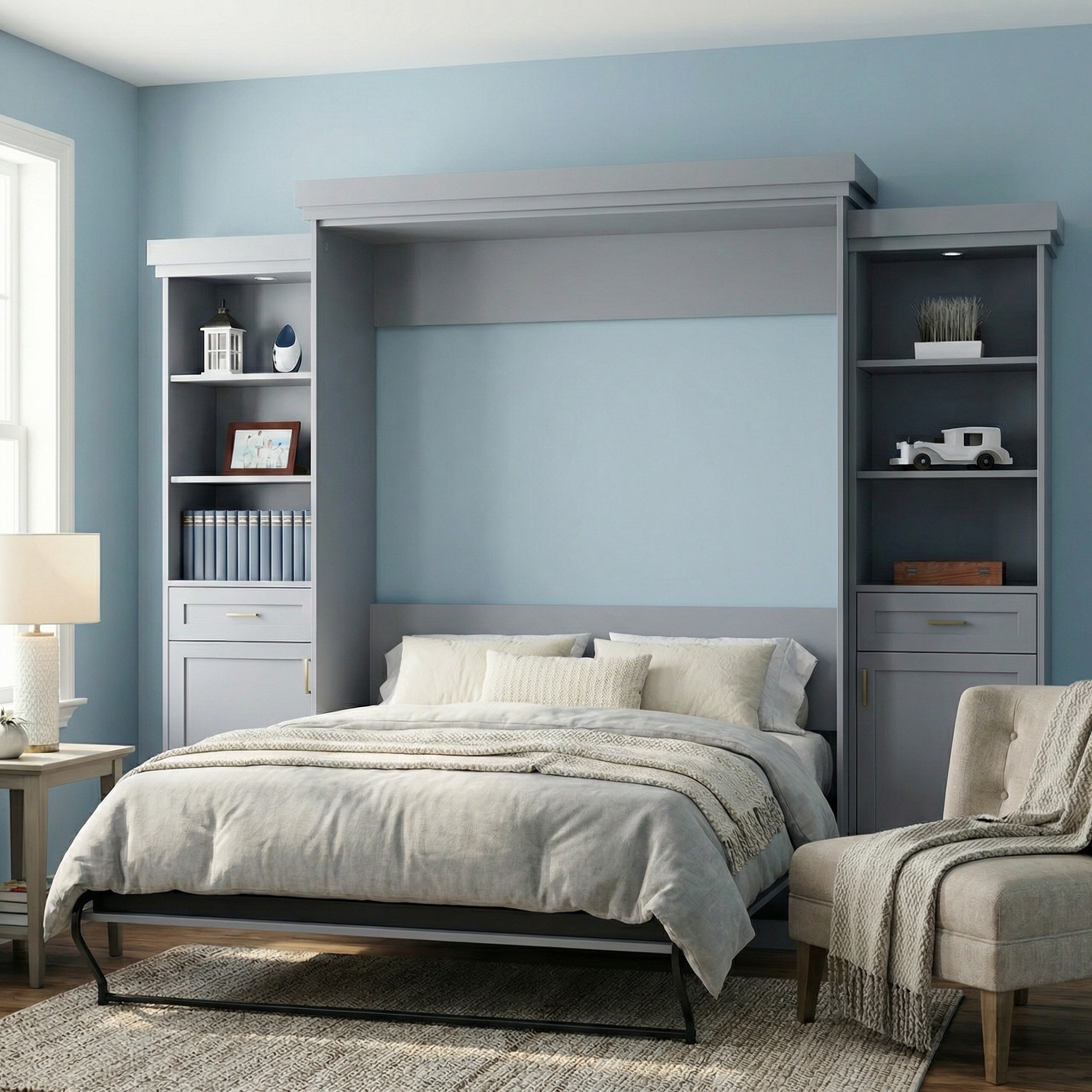 Murphy Bed Cabinet – X Panel Front (Style 3)