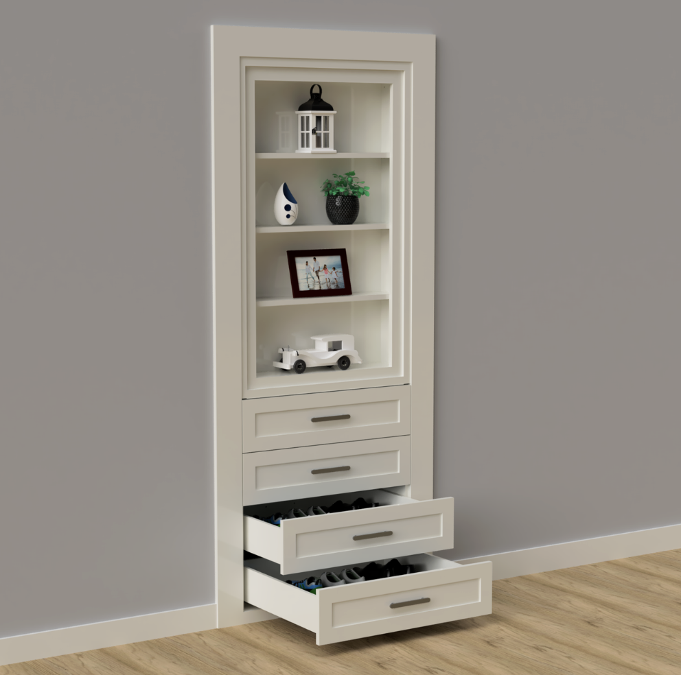 Hidden Closet Single Door Storage System