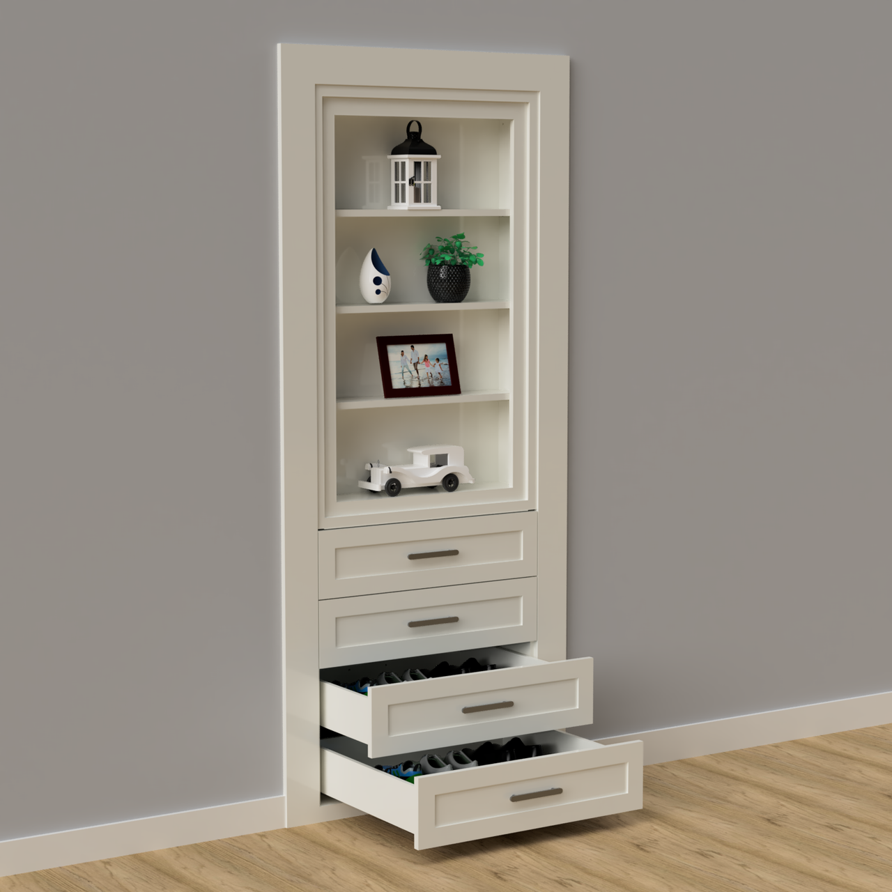 Hidden Closet Single Door Storage System