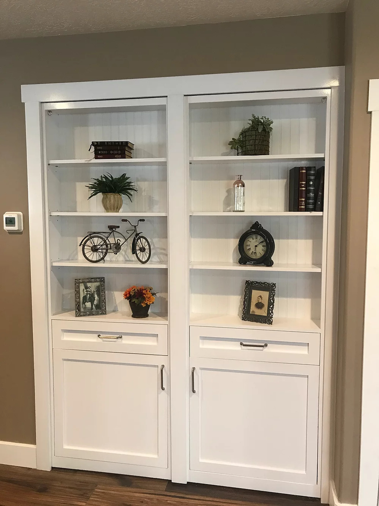 Double Hidden Bookcase Door – Contemporary Shelving (Style 5)