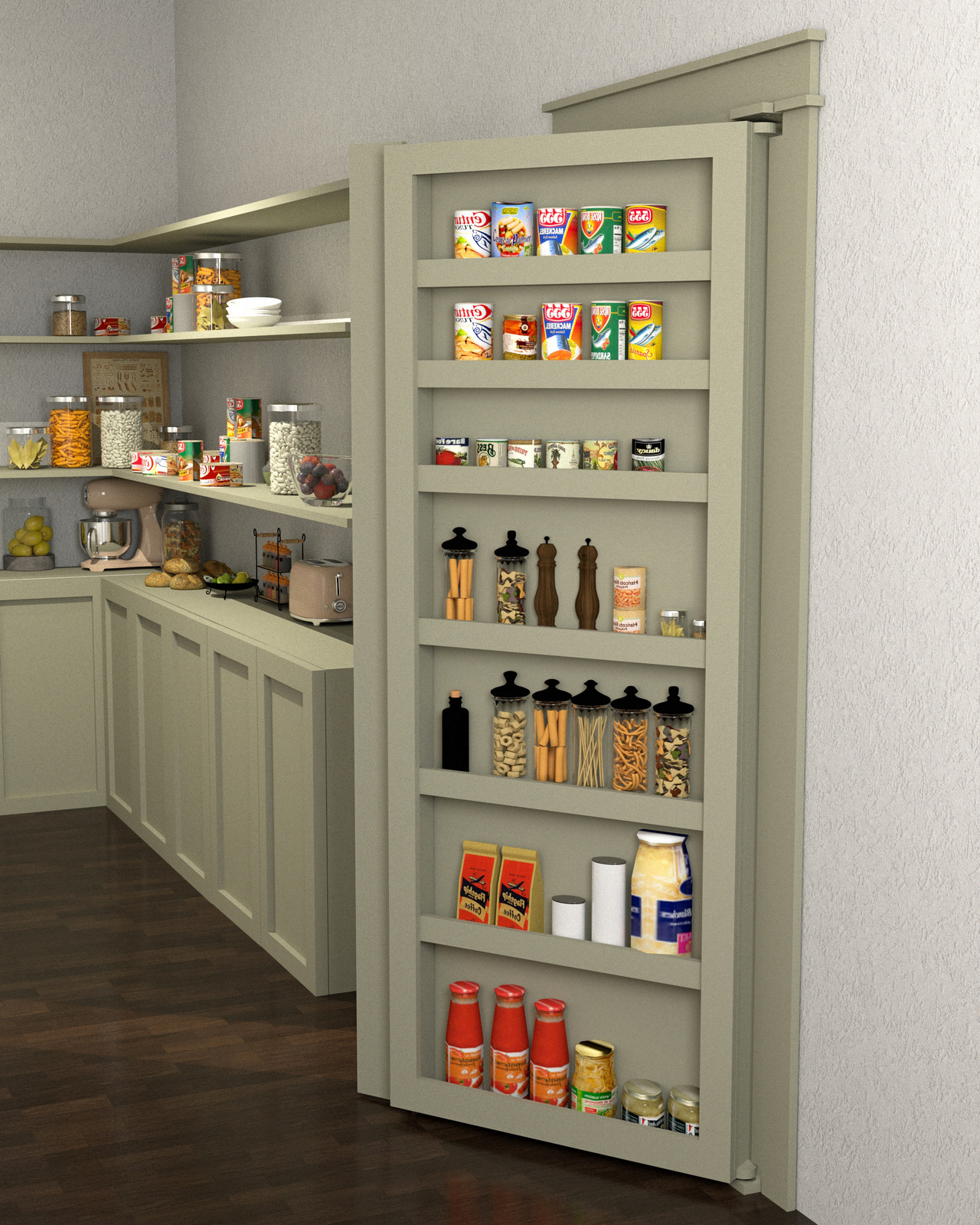Kitchen Pantry Hidden Door