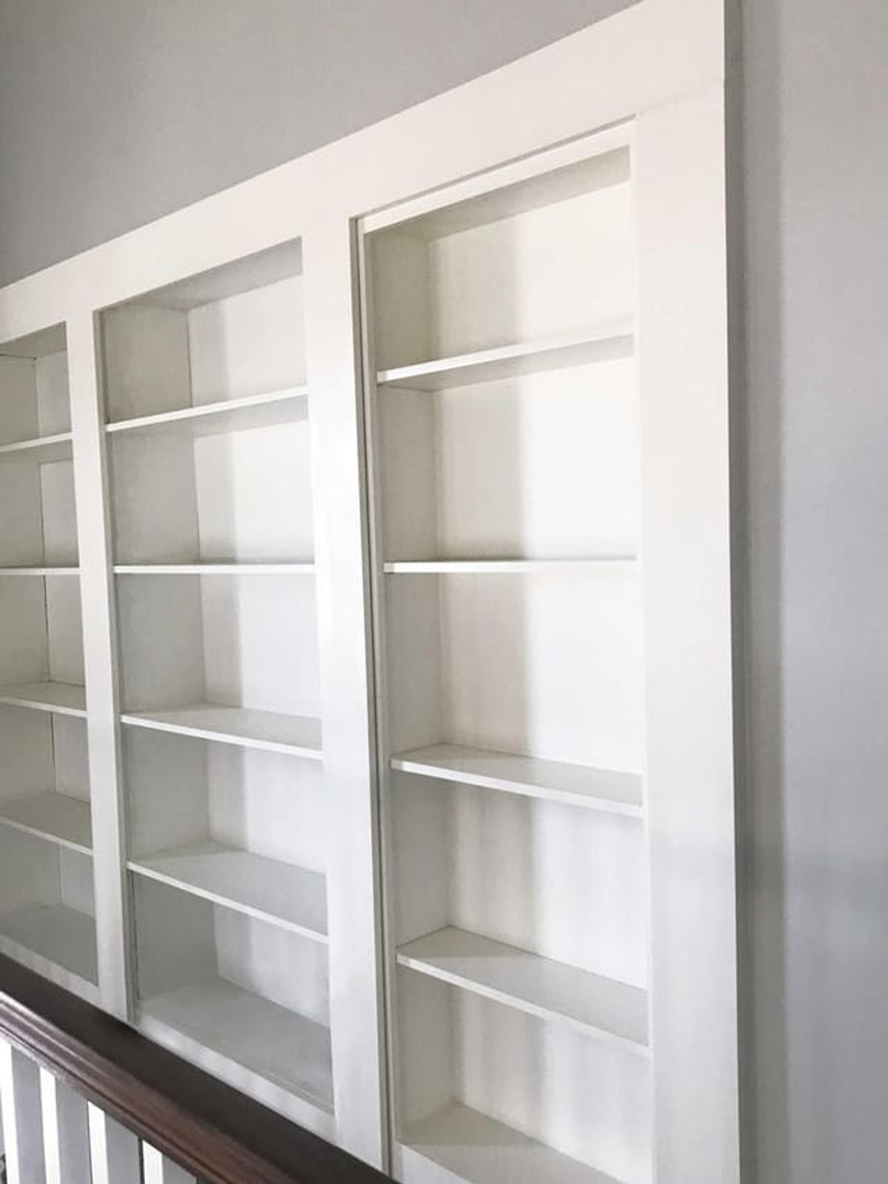 Single Hidden Bookcase Door – Open Shelf Classic (Style 1)
