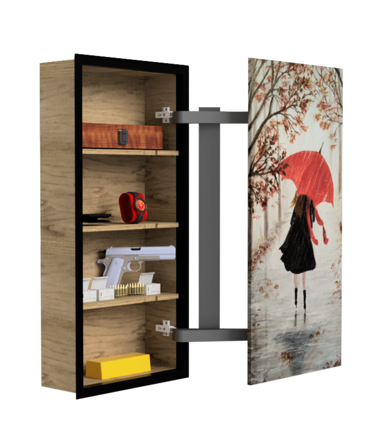 Hidden Wall Safe Cabinet