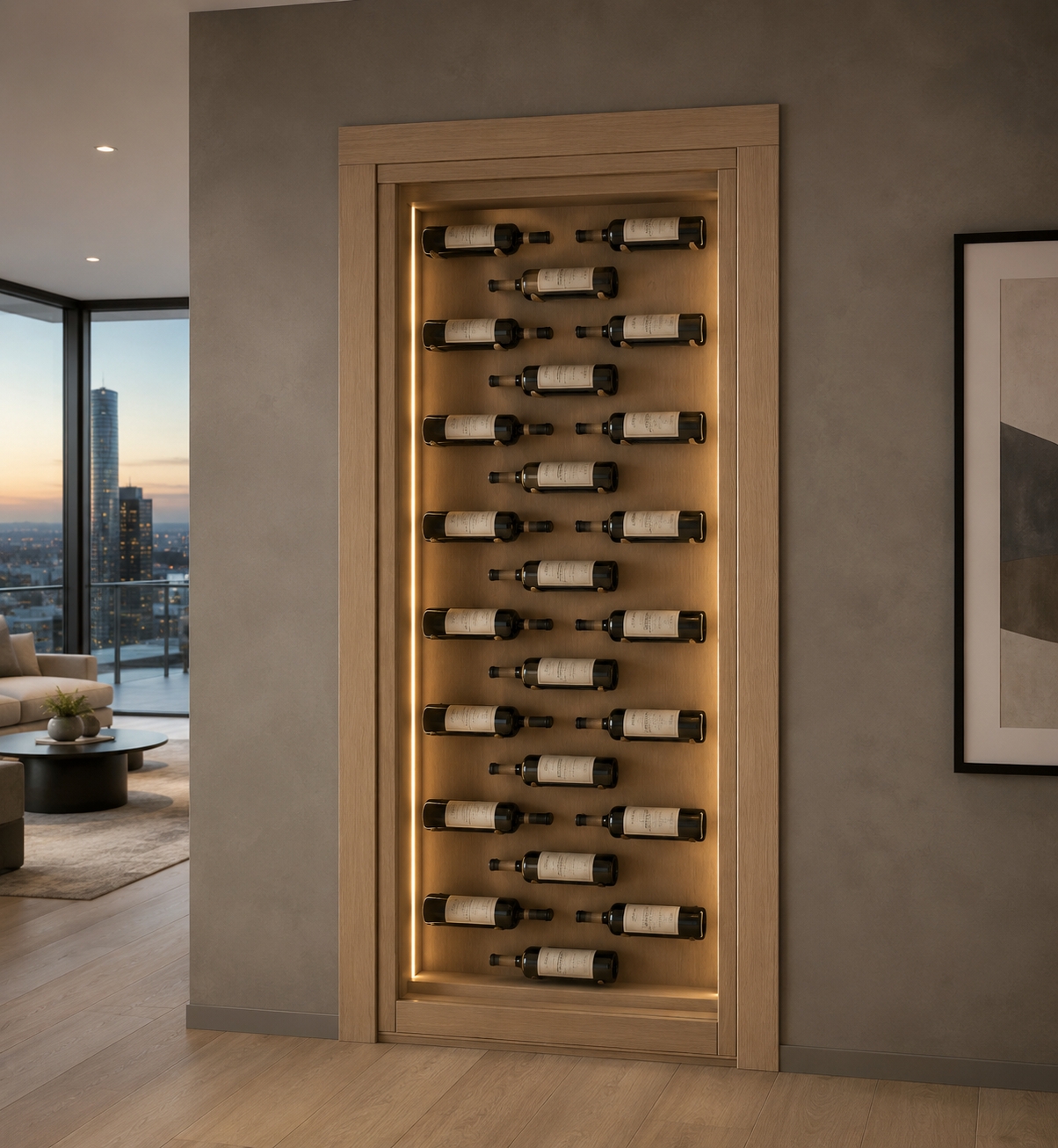 Wine Rack Hidden Door - Custom Hidden Door by Maderra