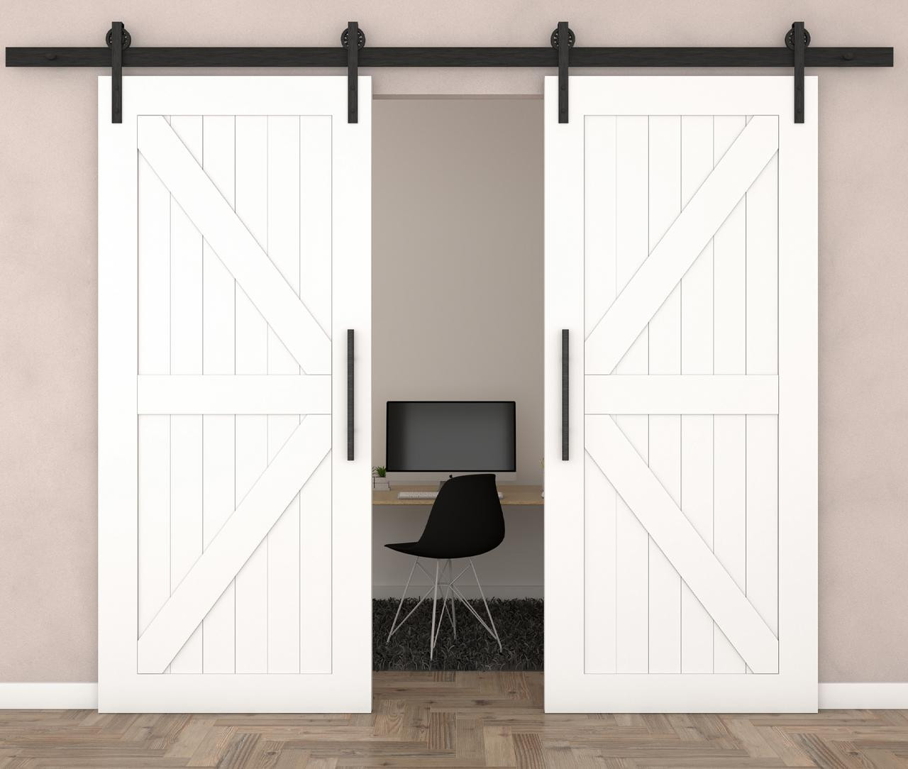 Double Barn Door – X Panel Design (Style 2)
